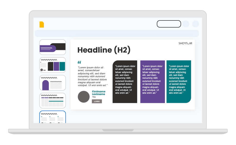 Shortum koulutusdiat läppärillä
