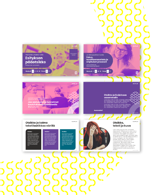 Värikkäät esityskalvot